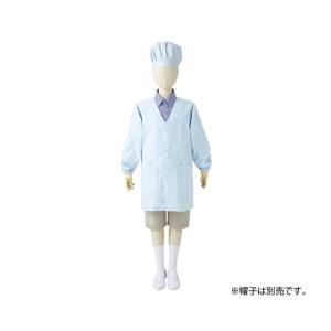 【住商モンブラン】住商モンブラン PE111-6 シングル型給食衣 長袖 サックス 9 男女兼用