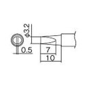 【白光 HAKKO】白光 T12-DL32 3.2DL型 T12シリーズ交換こて先 HAKKO