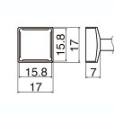 【白光 HAKKO】白光 T12シリーズ交換こて先 T12-1208 クワッド(4)
