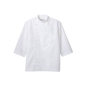 【住商モンブラン】住商モンブラン 6-521 コックコート 兼用 7分袖 白 L 男女兼用