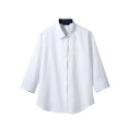 【住商モンブラン】住商モンブラン BF2211-2 シャツ レディス 7分袖 白 ネイビー 11 レディス
