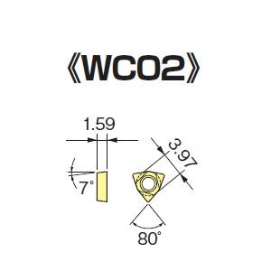 BIG DAISHOWA WCGT020102ELA T1200A CKボーリングシステム スローアウェイチップ WC02 10個 メーカー直送 代引不可 北海道沖縄離島不可