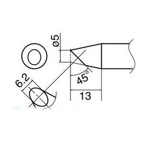 【白光 HAKKO】白光 T33シリーズ交換こて先 T33-BC5 5BC型