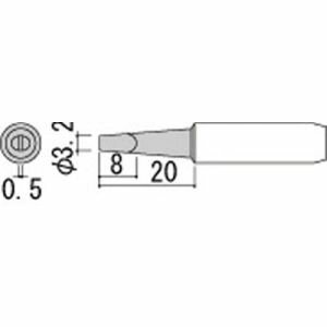 【白光 HAKKO】白光 900M-T-3.2D 3.2D型 900Mシリーズ交換こて先 HAKKO
