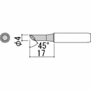 【白光 HAKKO】白光 900M-T-4C 4C型 900Mシリーズ交換こて先 HAKKO