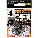 【ささめ針 SASAME】ささめ針 カン付チヌ 黒 徳用 50本入 4号 05VRT