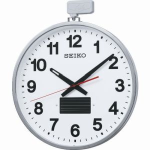 【セイコー SEIKO】セイコー SF211S ソーラー屋外用大型電波掛時計 527×450×78 金属枠 メーカー直送 代引不可 沖縄離島不可