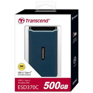 【トランセンド Transcend】トランセンド TS500GESD370C USB 3.1 Gen2 ポータブルSSD ESD370C 500GB