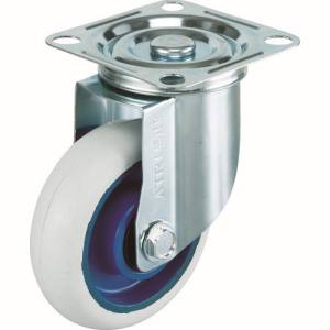 【ワコーパレット】ワコー AMG-100-NRB-W エアーキャスター 自在車 100mm ホワイトゴム車