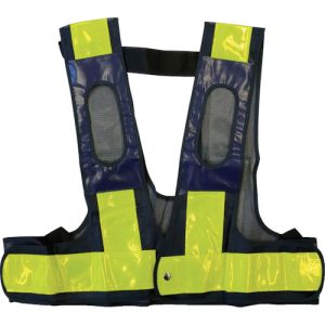 【ミズケイ】ミズケイ 5941152 フルハーネス用安全ベスト 装着できるんです キングサイズ 紺/黄