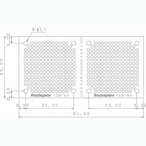 サンハヤト ICB-90 小型ユニバーサル基板