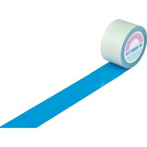 設置が容易なはく離紙付のラインテープです。表面にポリエステル加工が施されており耐久性に優れています。剥離紙が付いており、"貼り易さ"の面でも優れた商品です。屋内用。室内床の区域表示、案内路表示、危険表示等に。色：ブルー幅(mm)：75厚さ(mm)：0.2長さ(m)：20取付方法：貼付タイプ粘着力：19.1N/25mm引張強度：147N/10mm表面ポリエステル加工はく離紙付タイプ基材:オレフィン樹脂表面:ポリエステル粘着剤:アクリル系製造国:日本トラスコ発注コード:835-3763