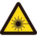 日本緑十字社 203008 PL警告ステッカー レーザー光線 PL-8 小 25mm 三角 10枚組