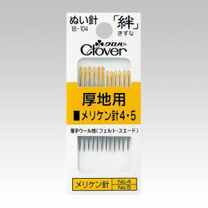 糸の通しやすい独自の楕円穴です。折れにくく曲がりにくい針軸です。布通りのよい鋭く強い針先です。厚手ウール地（フェルト・スエード）に。4号太さ×長さ：0.89×34.8mmが6本、5号太さ×長さ：0.84×33.3mmが6本鋼別注で針軸への名入れが可能です。製造国:日本トラスコ発注コード:114-9447