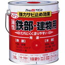 【アトムペイント】アトムペイント 00001-00336 油性鉄部 木部用 ライフ 1.6L 赤