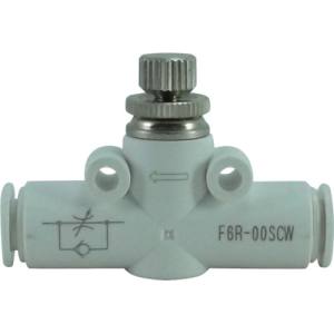 【千代田通商】チヨダ F6R-00SCW ファイブインラインスピードコントローラ W 白 6mm 千代田通商