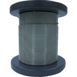 【大阪コートロープ O.C.R】大阪コートロープ NSB100-120-50M SUSワイヤロープ1.00/1.20mm 7×7 50m巻コート付 クリアー