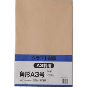 【キングコーポレーション】キングコーポレーション KA3K100 クラフト 角形A3 100g 10枚入