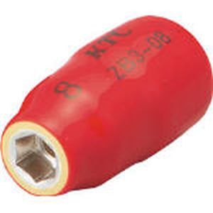 【KTC 京都機械工具】KTC ZB3-08 9.5sq. 絶縁 ソケット 8mm