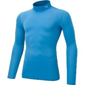 【プーマ PUMA】プーマ コンプレッション ジュニア モックネック L 130 サックス ホワイト 656332