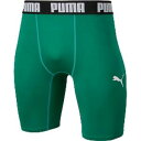 【プーマ PUMA】プーマ コンプレッション ショートタイツ Mサイズ ペッパーグリーン ホワイト 656333