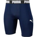 【プーマ PUMA】プーマ コンプレッション ショートタイツ Sサイズ ピーコート ホワイト 656333