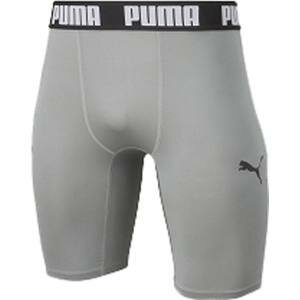 【プーマ PUMA】プーマ コンプレッション ジュニアショートタイツ 130 シルバー ブラック 656334