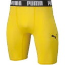 【プーマ PUMA】プーマ コンプレッション ジュニアショートタイツ 130 サイバーイエロー ブラック 656334