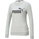 【プーマ PUMA】プーマ ESS ロゴ クルースウェット L ライト グレー ヘザー 588707