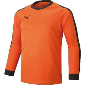 【プーマ PUMA】プーマ LIGA GK シャツ パッド付き Sサイズ ゴールデンポピー ブラック 729965