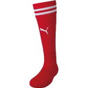 【プーマ PUMA】プーマ ラインイリ ストッキング 30 レッド ホワイト 729881