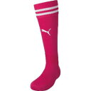 【プーマ PUMA】プーマ ラインイリ ストッキング 27 ラズベリー ホワイト 729881