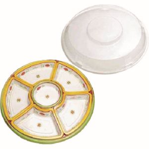 【遠藤商事 TKG】TKG 丸型オードブル エメラルドセット TOM-380 10セット入 XAZ0806 遠藤商事