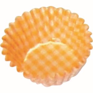 【遠藤商事 TKG】TKG オーブンケース チェック柄 250枚入 7号 深口 黄 XOC0223 遠藤商事