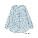 【ケアファッション】ケアファッション 上下別売りパジャマ 婦人用 大きめボタン上着 サックス L(3)