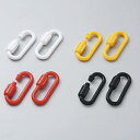 【日本緑十字社】緑十字 284113 プラスチックチェーン用ジョイント 赤 PSJ-60R 線径8mm Φ以下用 2個組(3)