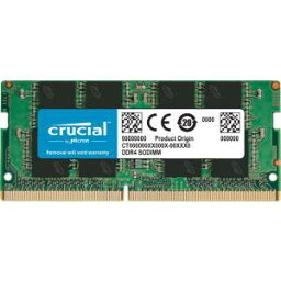 【クルーシャル crucial】Crucial CT16G4SFRA266 16GB 16GBx1 DDR4 2666MHz PC4 21300 CL19 260pin SODIMM