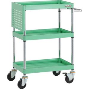 【トラスコ中山 TRUSCO】トラスコ FAW963PSYG ファルコンワゴン 600X400 短パネル付 YG色 TRUSCO メー..