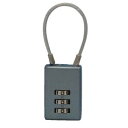 【和気産業】和気産業 ケーブルロック メタリックブルー 25×38mm IB-120(4)