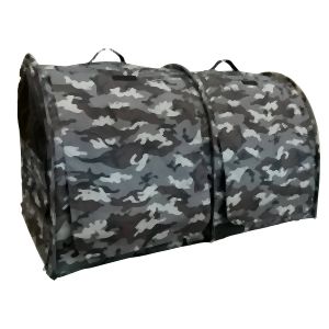 【ペットアイ PET&i】ペットアイ ポータブルケージ ダブル カモフラグレー