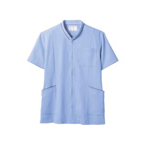 【住商モンブラン】住商モンブラン 72-1224 スクラブ 兼用 半袖 ブルー ネイビー Lサイズ(3)