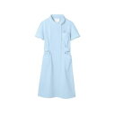 【住商モンブラン】住商モンブラン 73-1476 ナースワンピース 半袖 サックス 白 L