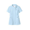 【住商モンブラン】住商モンブラン 73-1486 ナースジャケット 半袖 サックス 白 S(3)