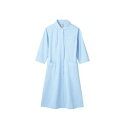 【住商モンブラン】住商モンブラン 73-1685 ナースワンピース 7分袖 サックス 白 L
