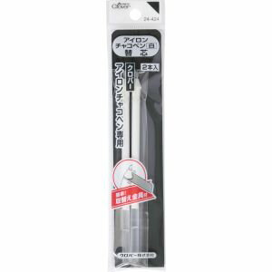 クロバー アイロンチャコペン 白 替芯 2本入 24-424