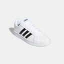 【アディダス adidas】アディダス シューズ グランドコート ベース フットウェアホワイト×コアブラック×ダークブルー 23.5cm