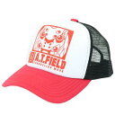 【角利産業 KAKURI】角利産業 A T FIELD メッシュキャップ レッド 2号機 EV-19R