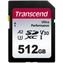 【トランセンド Transcend】トランセンド TS512GSDC340S 512GB SD Card UHS-I U3 A2 Transcend