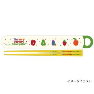 【スケーター SKATER】スケーター はらぺこあおむし 抗菌 食洗機 対応 スライド式 箸16.5cm 箸箱 セット ABS2AMAG