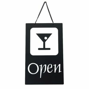 【えいむ】えいむ オープンプレート パブ バー OPEN OC-23 ブラック